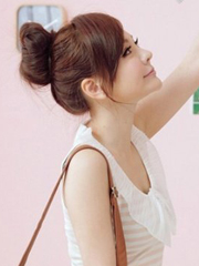 适合30岁女人的包包头发型 刘海超漂亮[6P]