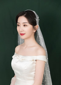 一组简约美丽的韩式新娘发型