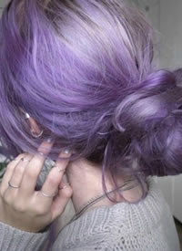 一组超美的紫色发色图片
