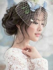 优雅甜美的韩式新娘盘发