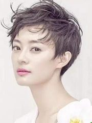 韩式女生短烫发图片 显瘦短发烫发设计