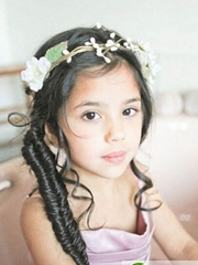 最美花童发型造型 守护新娘的小天使