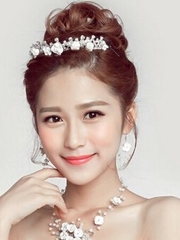 最美韩式新娘盘发发型图片　优雅高贵最倾城