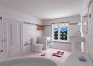 粉色系卫生间设计图片(2张)