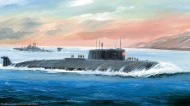 军事题材绘画-潜艇图片(