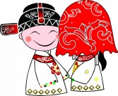中式婚礼卡通图片(50张)
