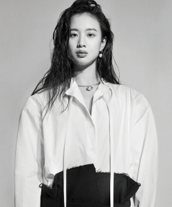 李梦杂志黑白时尚写真照片