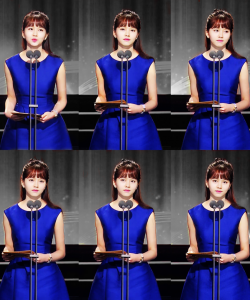 第51届韩国电影大钟奖颁奖图片整理 金所炫身穿蓝色小礼服