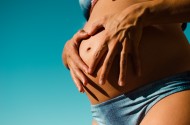孕妇肚子特写图片(8张)