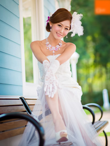 Winne清纯唯美婚纱外拍写真