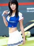 韩国美女车模李智友美图