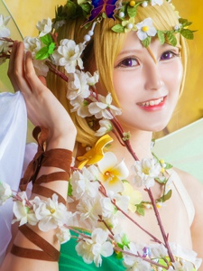 lovelive小泉花阳唯美清新花仙子cosplay