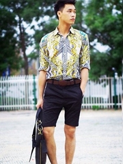 北京潮男帅哥街拍