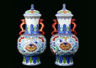 各种陶瓷陶彩、玉料花瓶图片(84张)