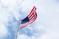 飘扬的美国国旗图片(14张)