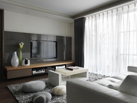 质朴现代风格106平两居室装修设计欣赏