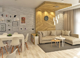 北欧风 简单的木质家具打造出温馨的家