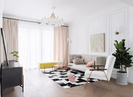 116㎡现代法式三居室，融入浪漫与优雅的生活