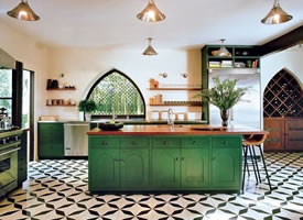 淡绿色的清新厨房系列