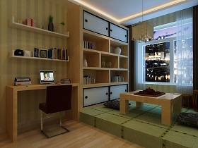 现代书房榻榻米设计图