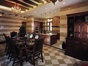 美式美式风格餐厅别墅设计方案