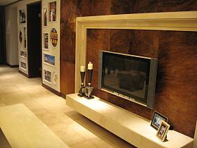 美式客厅电视柜电视背景墙设计图