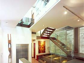 现代现代风格过道楼梯装修效果展示