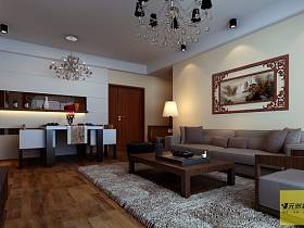 中式中式风格客厅背景墙沙发客厅沙发设计案例