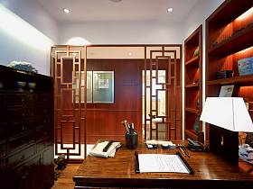 中式中式风格书房交换空间效果图