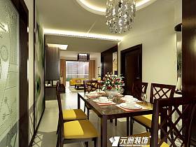 新中式餐厅吊顶设计案例