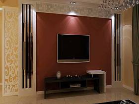 现代客厅吊顶电视柜电视背景墙设计方案