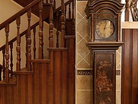 美式美式风格别墅楼梯装修效果展示