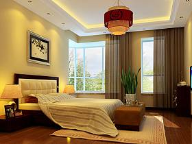 中式中式风格卧室装修案例
