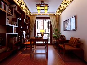 中式书房交换空间设计案例展示
