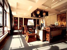 中式客厅沙发茶几设计方案