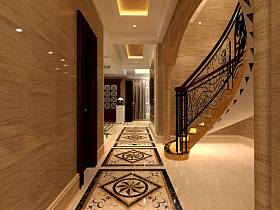 欧式欧式风格别墅过道楼梯设计案例
