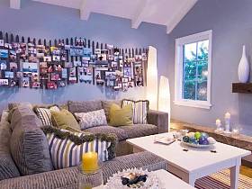 地中海地中海风格客厅背景墙沙发布艺沙发客厅沙发设计案例