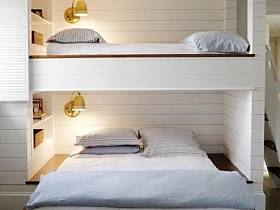 现代简约简约卧室儿童房上下床设计图