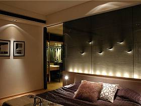 现代简约卧室背景墙设计案例