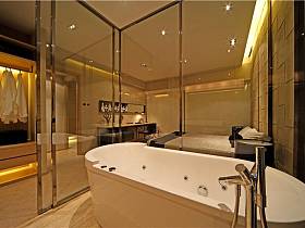现代简约衣帽间浴室淋浴房设计案例展示