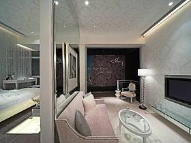 现代简约客厅卧室设计案例