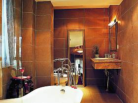 现代简约中式浴室淋浴房图片