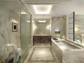 现代简约浴室淋浴房设计方案