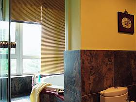 田园美式浴室淋浴房装修案例