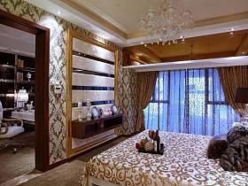 现代简约简欧美式卧室设计案例
