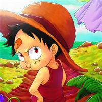 呆萌可爱的qq卡通幼年路飞头像大全