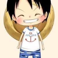 呆萌可爱的qq卡通幼年路飞头像大全