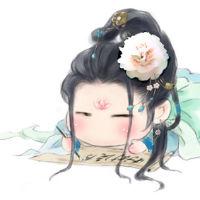 长发飘飘的卡通美女古风头像图片