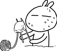 长相古怪的兔斯基qq卡通头像图片