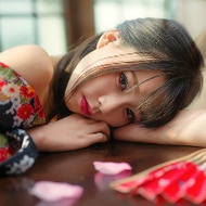 性感露肩美女qq唯美古风和服头像图片